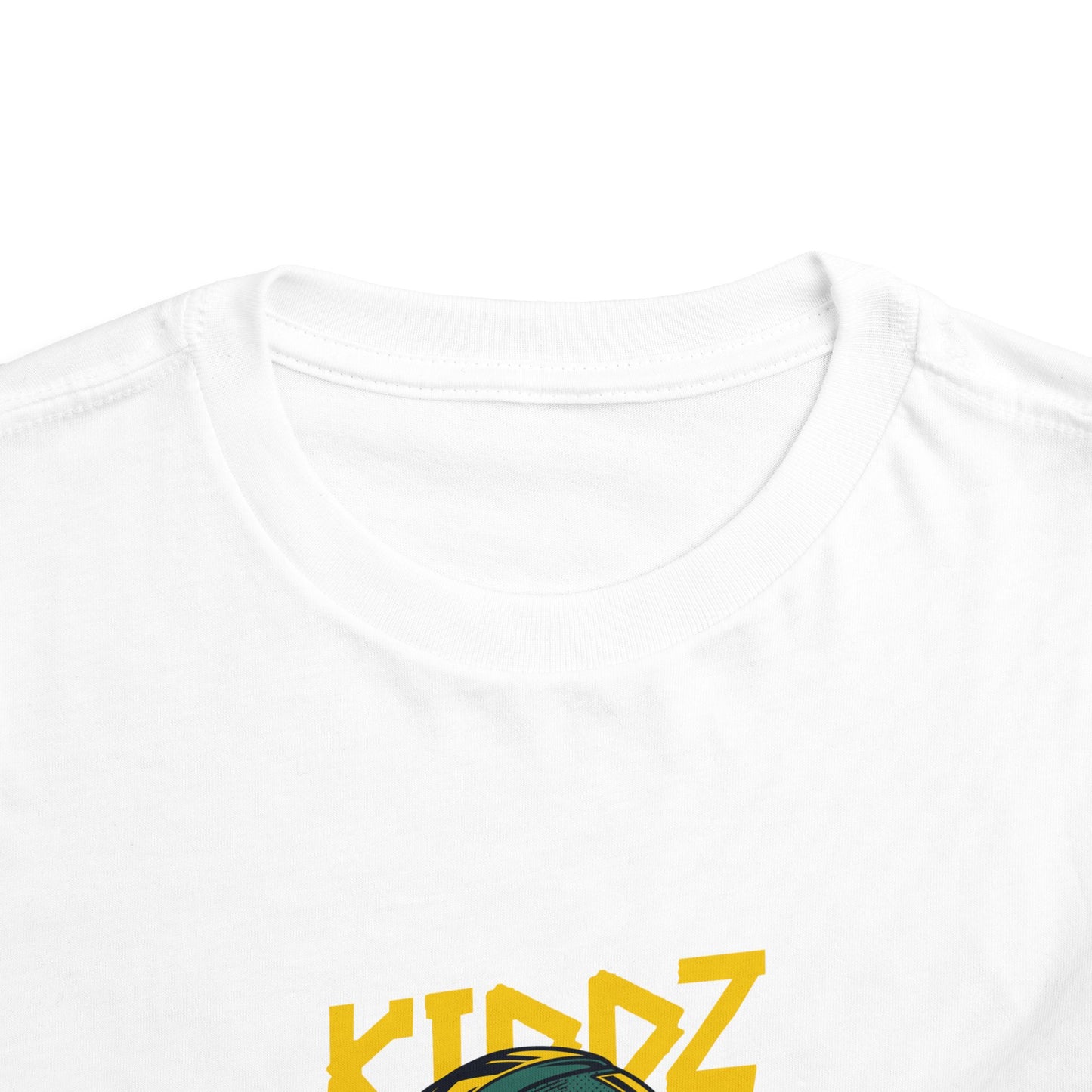 Kids Motorcycle Racer Toddler Tee — 'KIDZ' Helmet Graphic