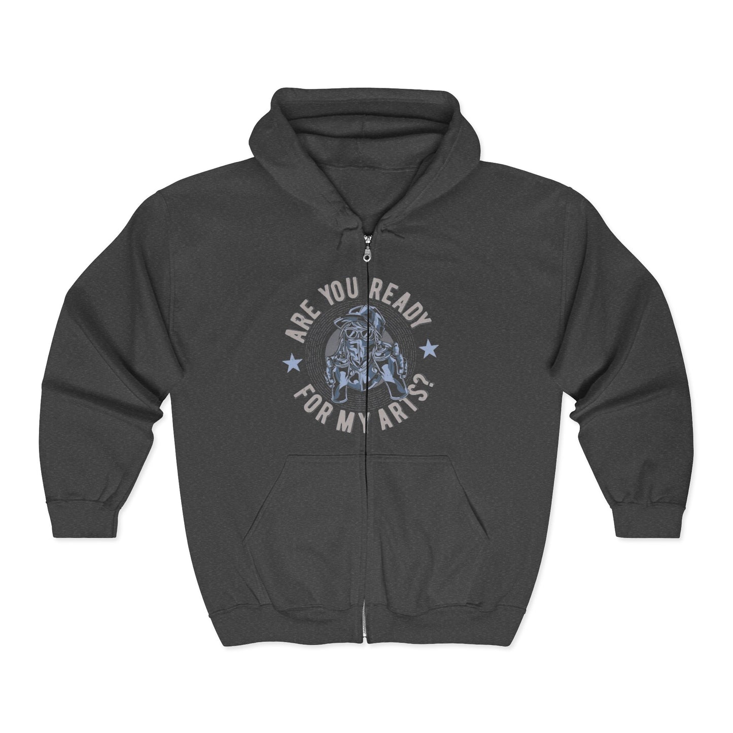 Are You Ready For My Ark? Full-Zip Hoodie — Nautical Vintage Ship Graphic
