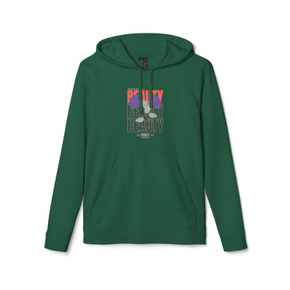 Hoodie — Bold Retro 'Beauty' Graphic Athletic Pullover