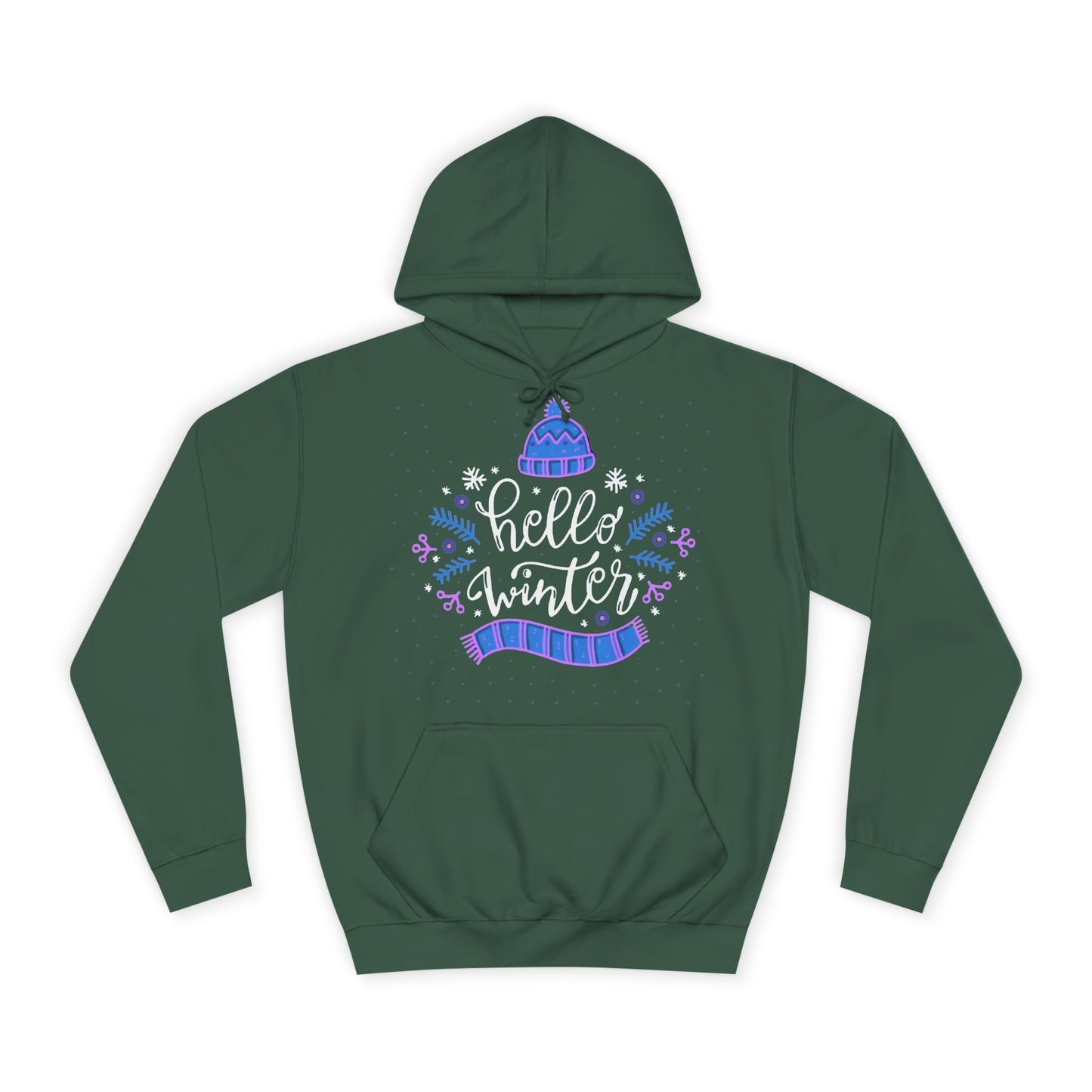 Winter Vibes Hoodie - "Hello Winter" Cozy Pullover