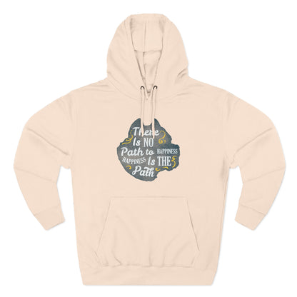 Three-Panel Fleece Hoodie