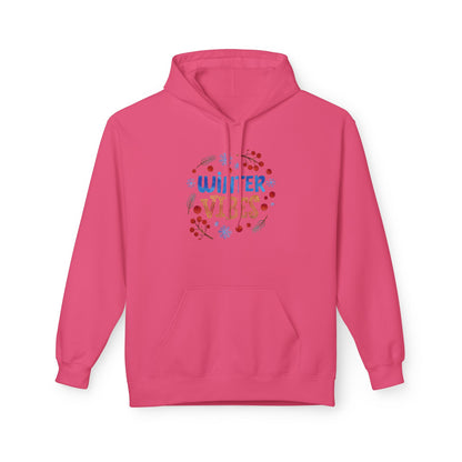 Winter Vibes Hoodie – Cozy Snowflake Graphic Pullover