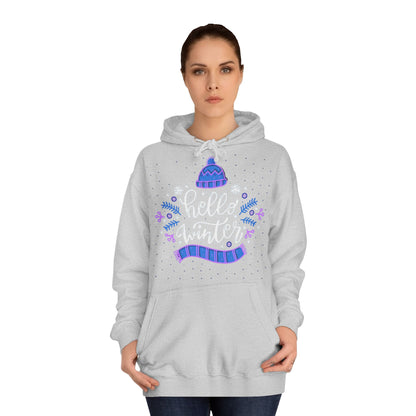 Winter Vibes Hoodie - "Hello Winter" Cozy Pullover