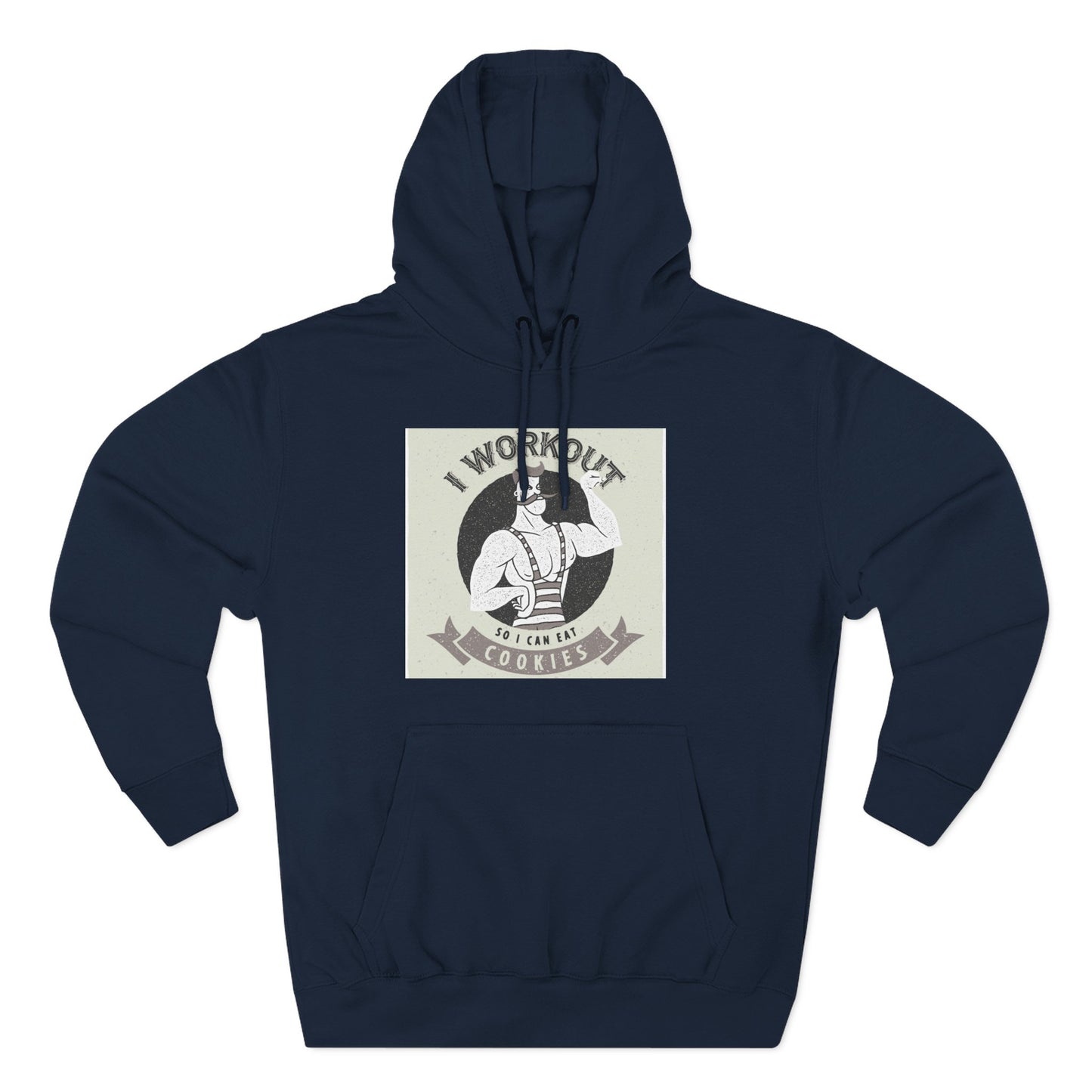 I Work Out So I Can Eat Cookies Hoodie - Funny Fitness Cookie Lover Sweatshirt