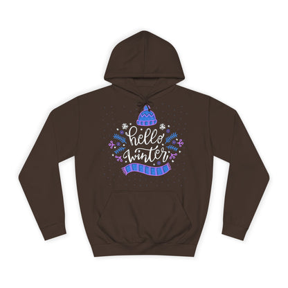 Winter Vibes Hoodie - "Hello Winter" Cozy Pullover