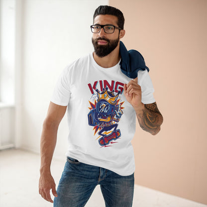King Skateboarder Graphic Tee — Retro Streetwear Skateboard T-Shirt