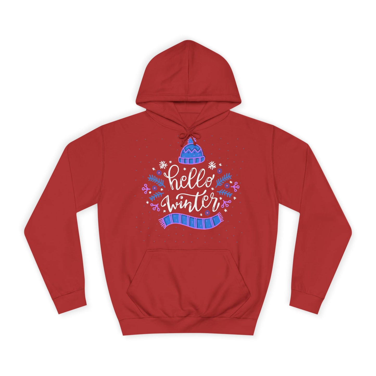 Winter Vibes Hoodie - "Hello Winter" Cozy Pullover