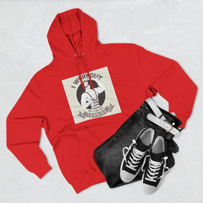 I Work Out So I Can Eat Cookies Hoodie - Funny Fitness Cookie Lover Sweatshirt