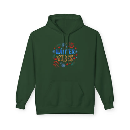 Winter Vibes Hoodie – Cozy Snowflake Graphic Pullover