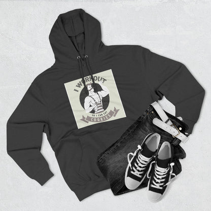 I Work Out So I Can Eat Cookies Hoodie - Funny Fitness Cookie Lover Sweatshirt