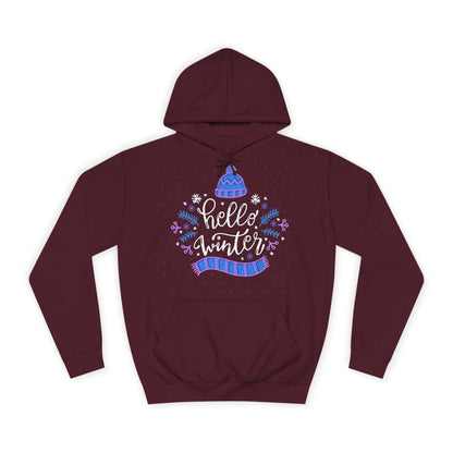 Winter Vibes Hoodie - "Hello Winter" Cozy Pullover