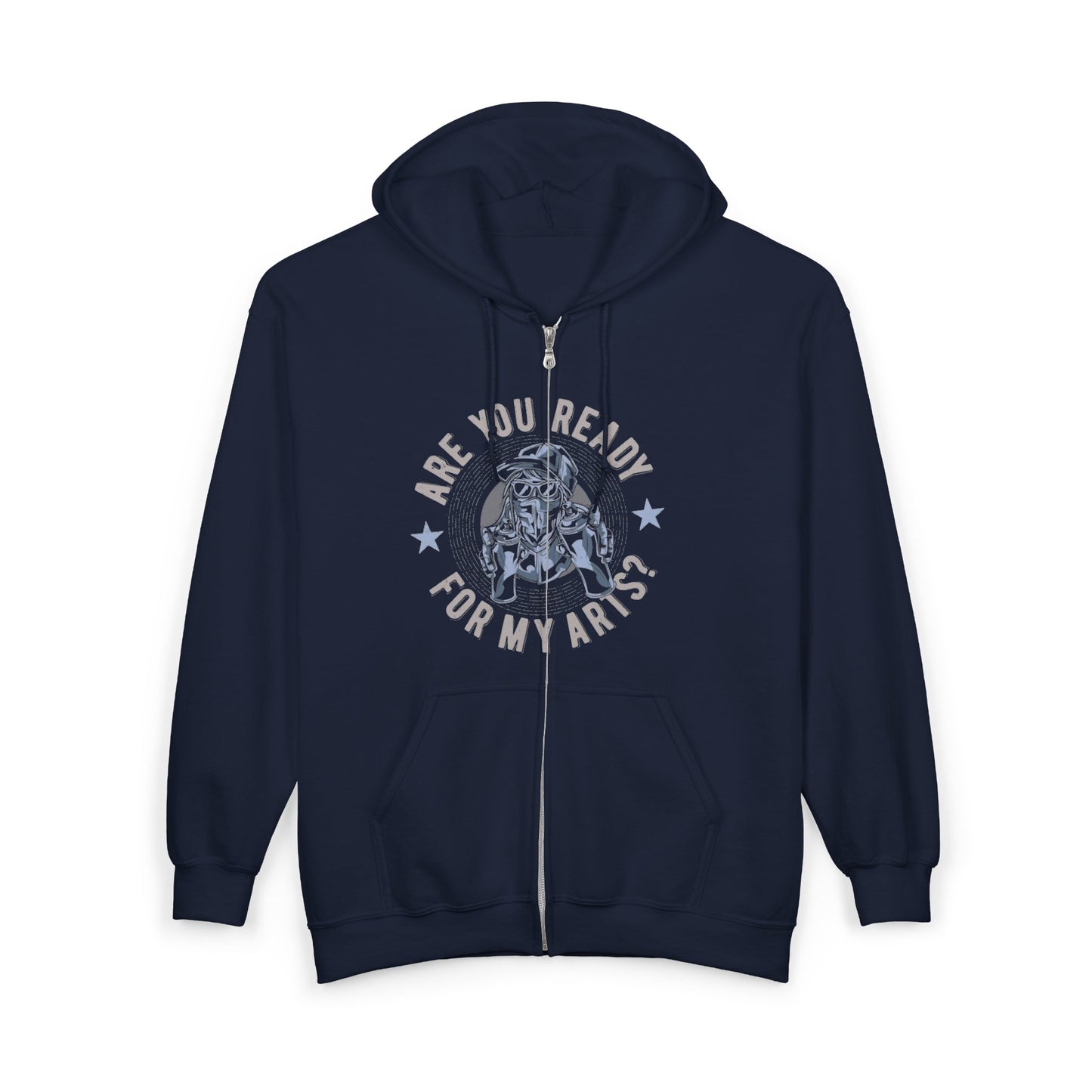 Are You Ready For My Ark? Full-Zip Hoodie — Nautical Vintage Ship Graphic