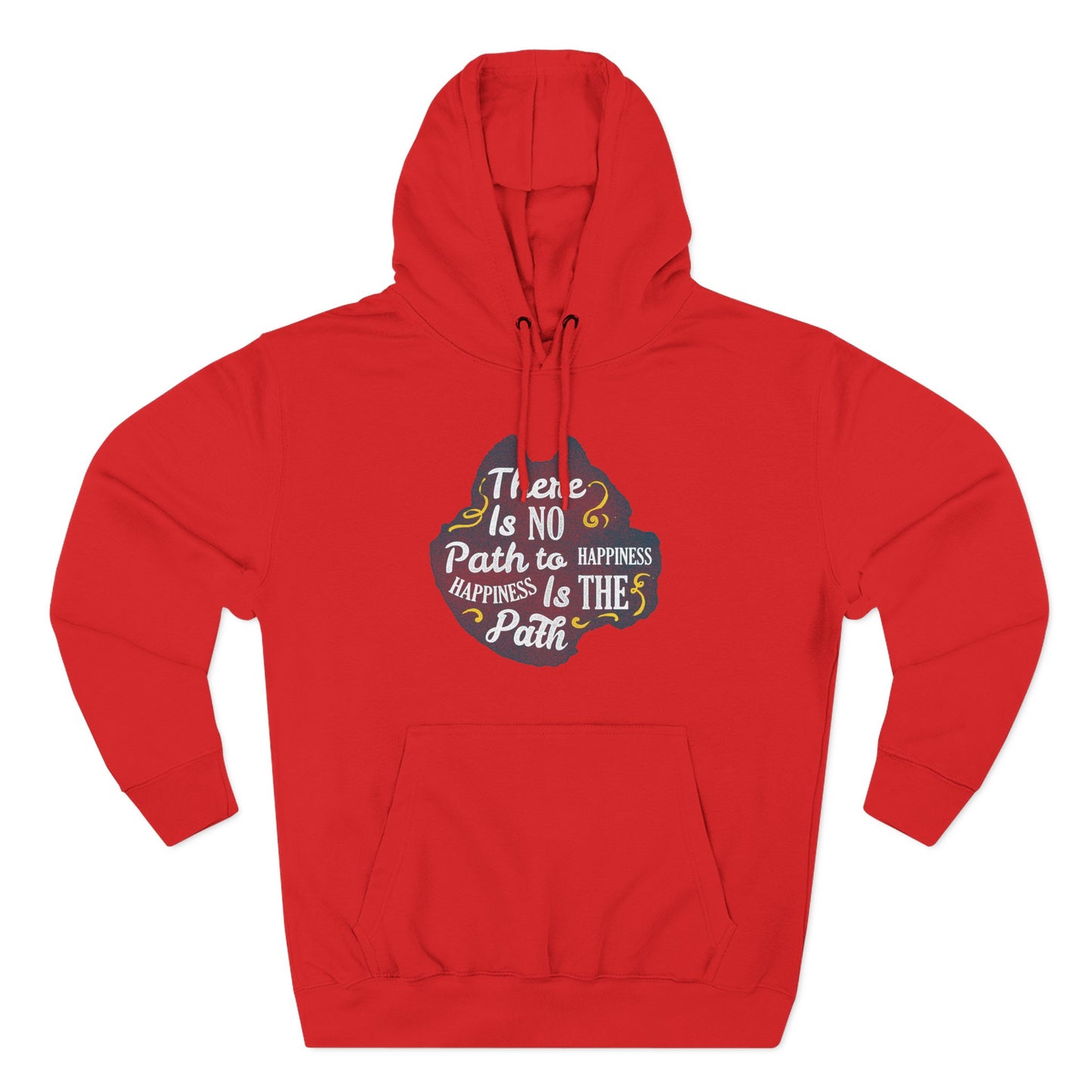 Three-Panel Fleece Hoodie