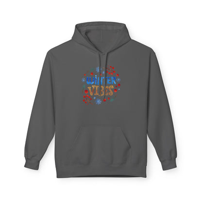 Winter Vibes Hoodie – Cozy Snowflake Graphic Pullover