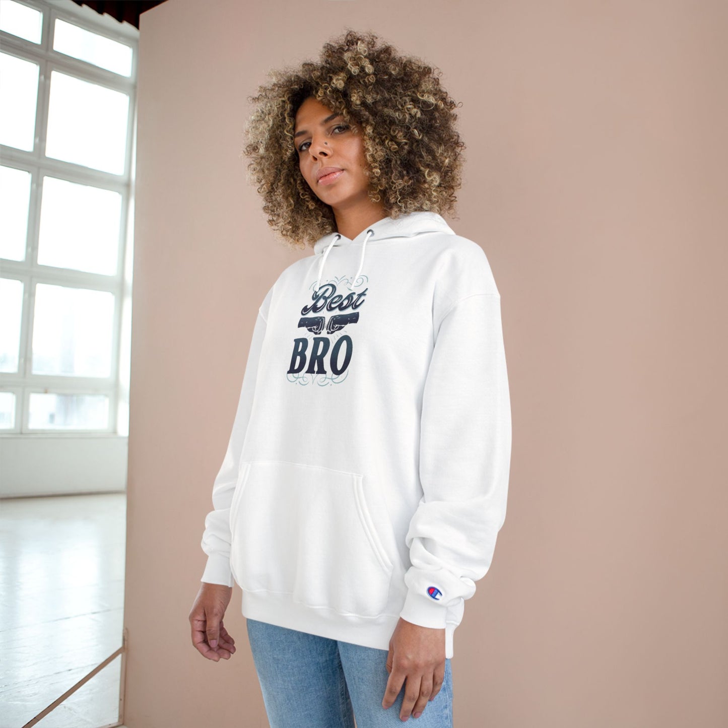 Best Bro Hoodie — Champion Pullover for Brothers, Gift for Brother
