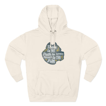 Three-Panel Fleece Hoodie