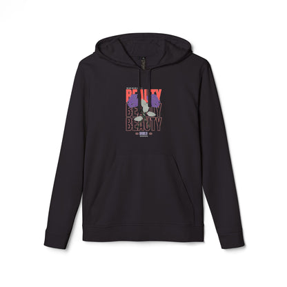 Hoodie — Bold Retro 'Beauty' Graphic Athletic Pullover