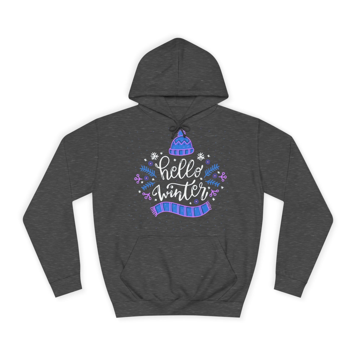Winter Vibes Hoodie - "Hello Winter" Cozy Pullover