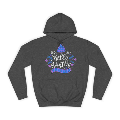 Winter Vibes Hoodie - "Hello Winter" Cozy Pullover