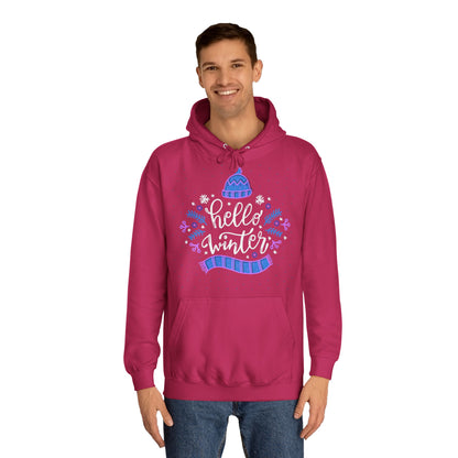 Winter Vibes Hoodie - "Hello Winter" Cozy Pullover