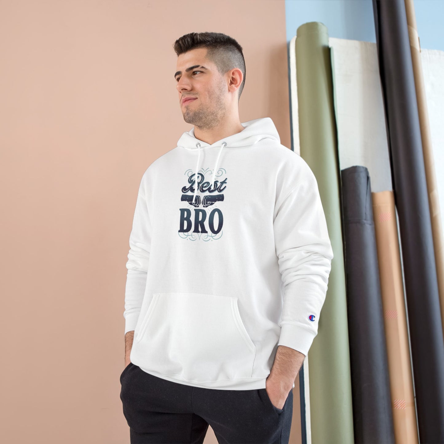 Best Bro Hoodie — Champion Pullover for Brothers, Gift for Brother