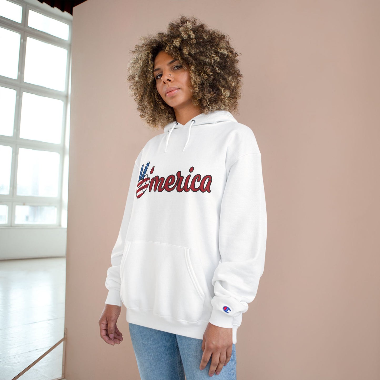 Love Champion Hoodie - Cozy White Sweatshirt for Valentine's Day & Everyday Comfort