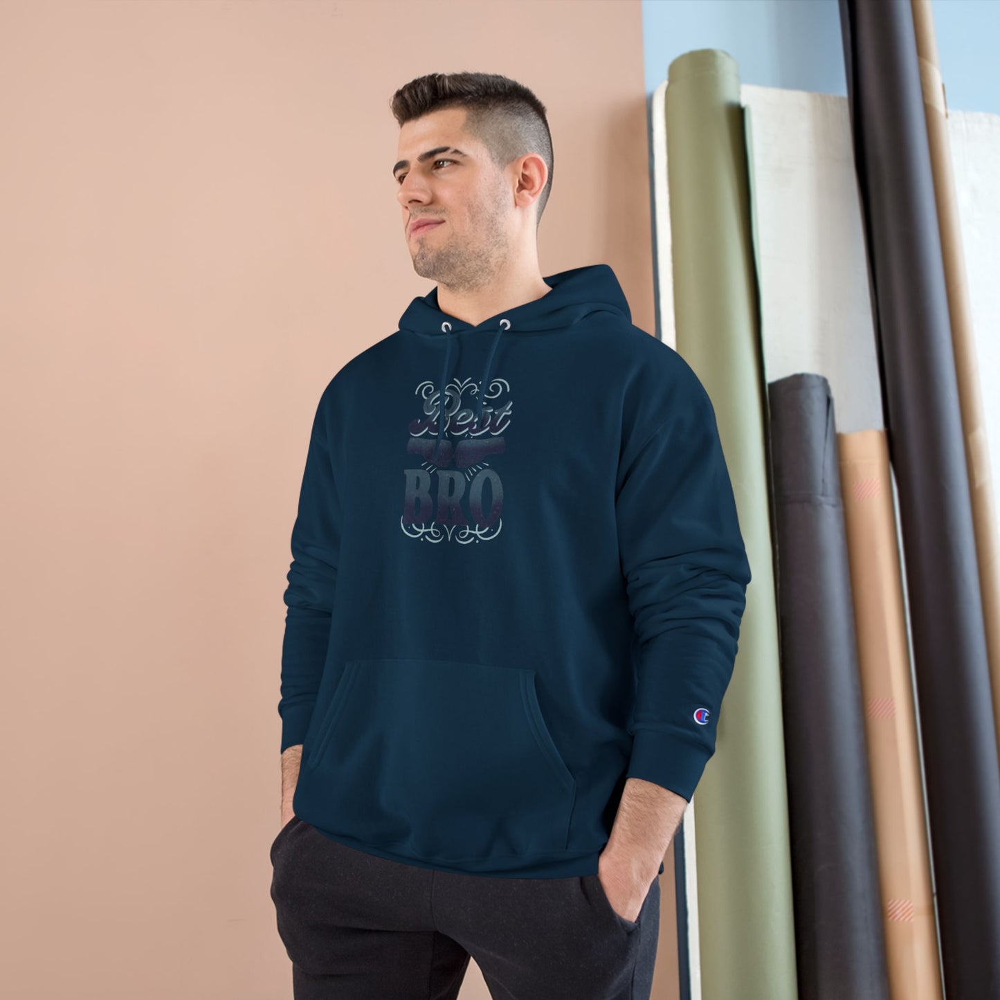 Best Bro Hoodie — Champion Pullover for Brothers, Gift for Brother