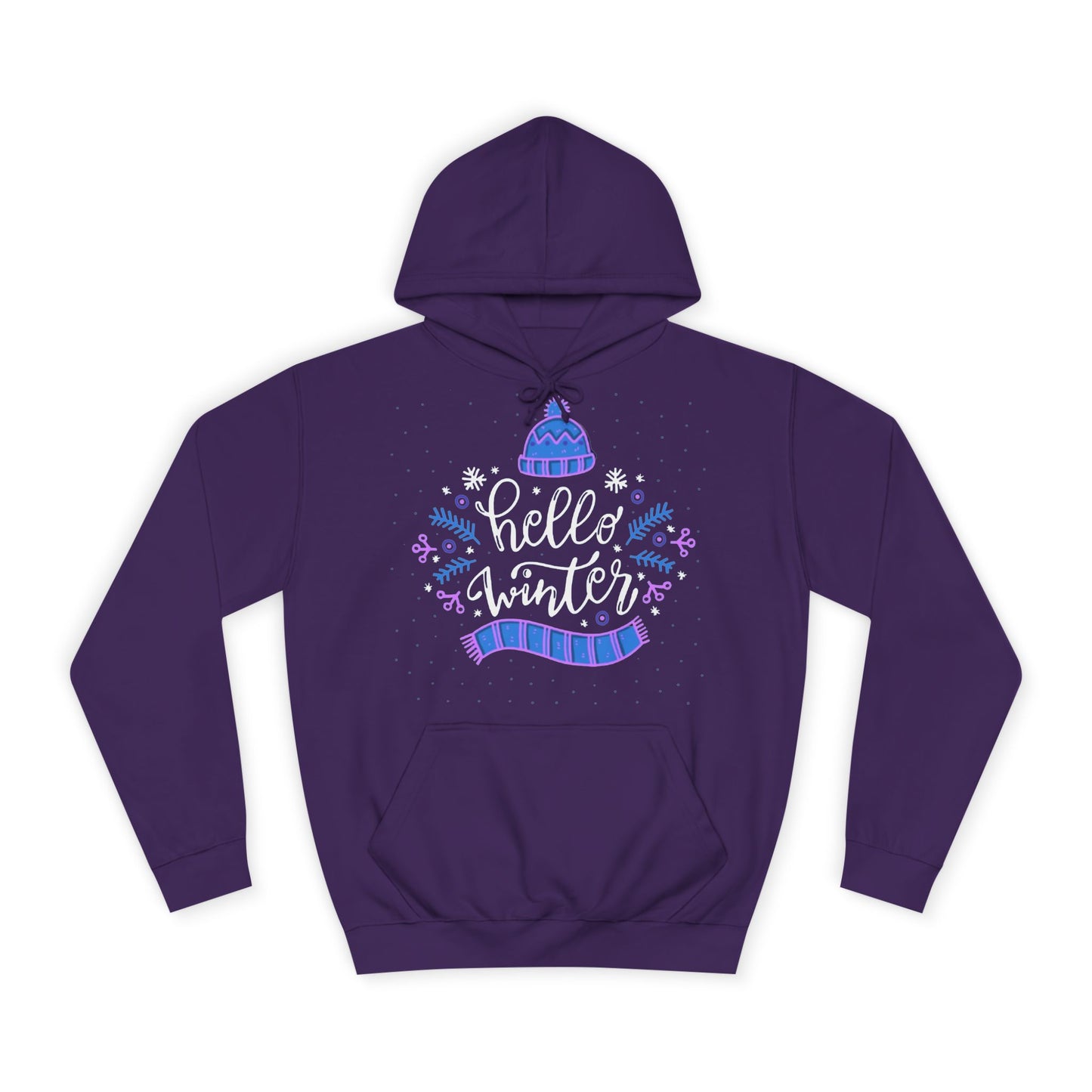 Winter Vibes Hoodie - "Hello Winter" Cozy Pullover