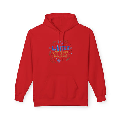 Winter Vibes Hoodie – Cozy Snowflake Graphic Pullover