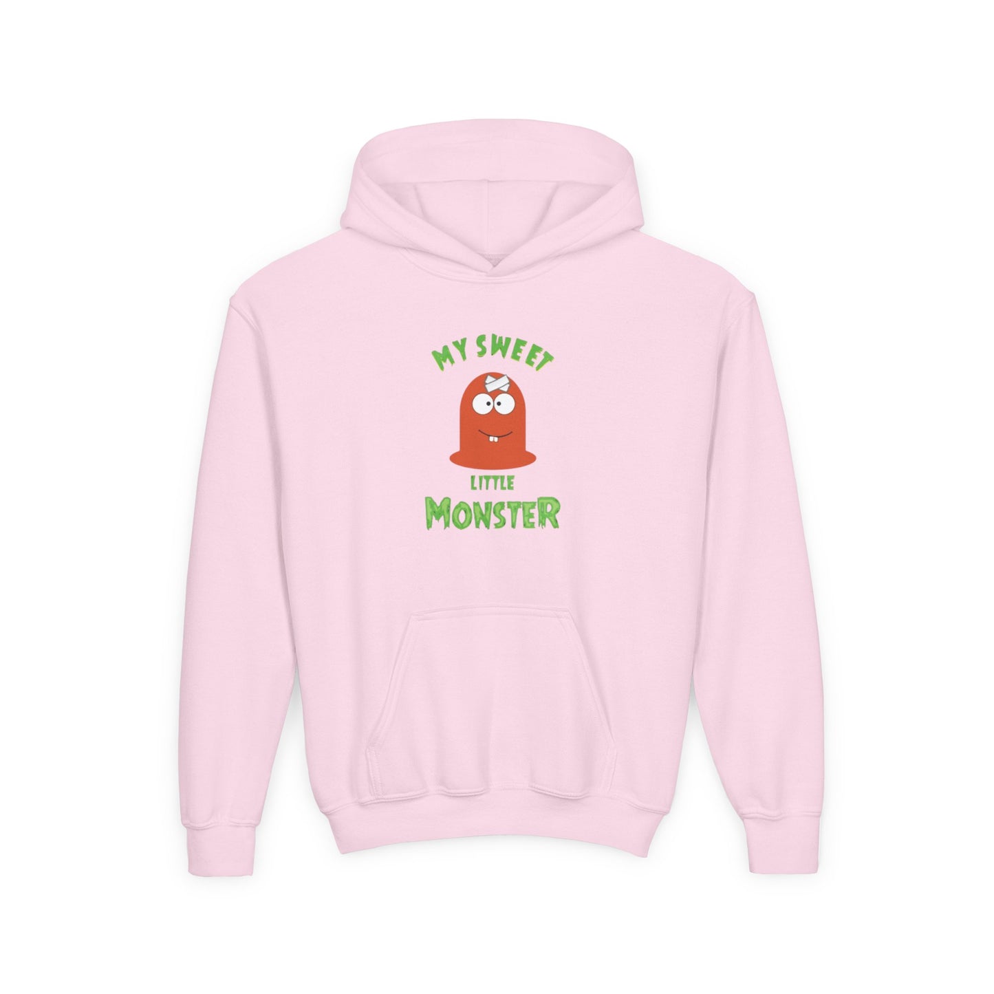 Youth Hoodie — "My Sweet Little Monster" Cute Kid Monster Graphic Sweatshirt