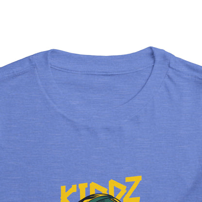 Kids Motorcycle Racer Toddler Tee — 'KIDZ' Helmet Graphic
