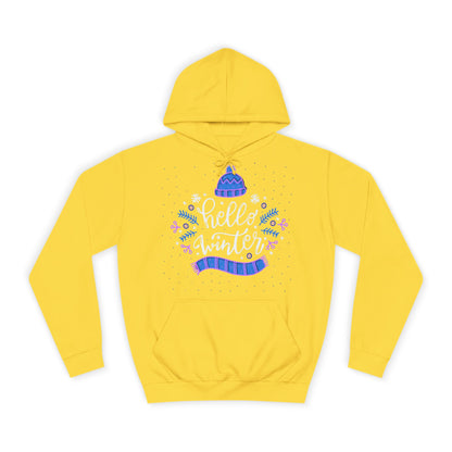 Winter Vibes Hoodie - "Hello Winter" Cozy Pullover
