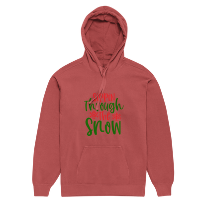 Unisex garment-dyed hoodie