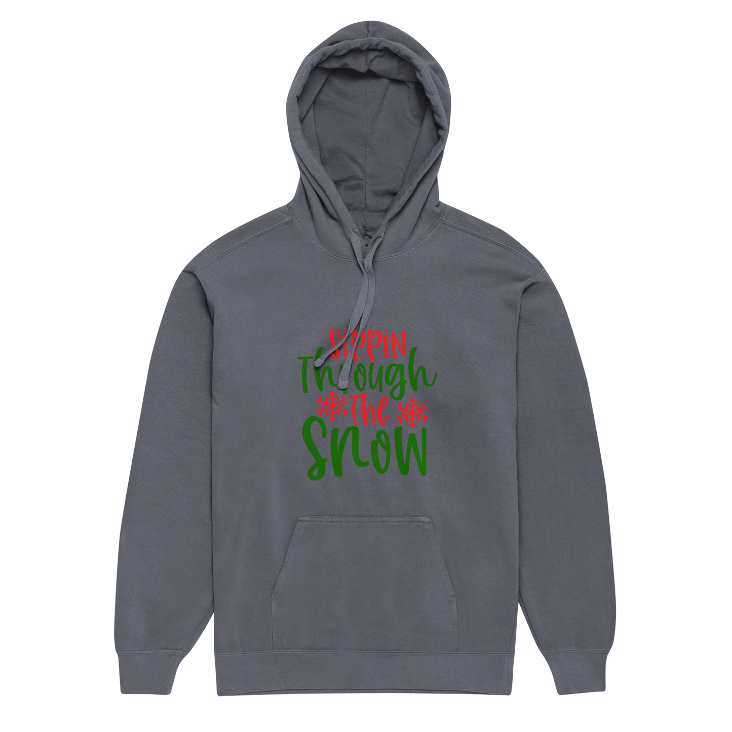 Unisex garment-dyed hoodie