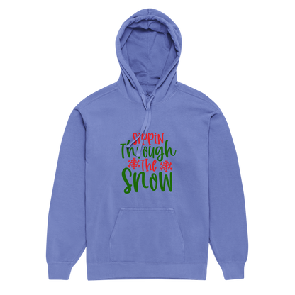 Unisex garment-dyed hoodie