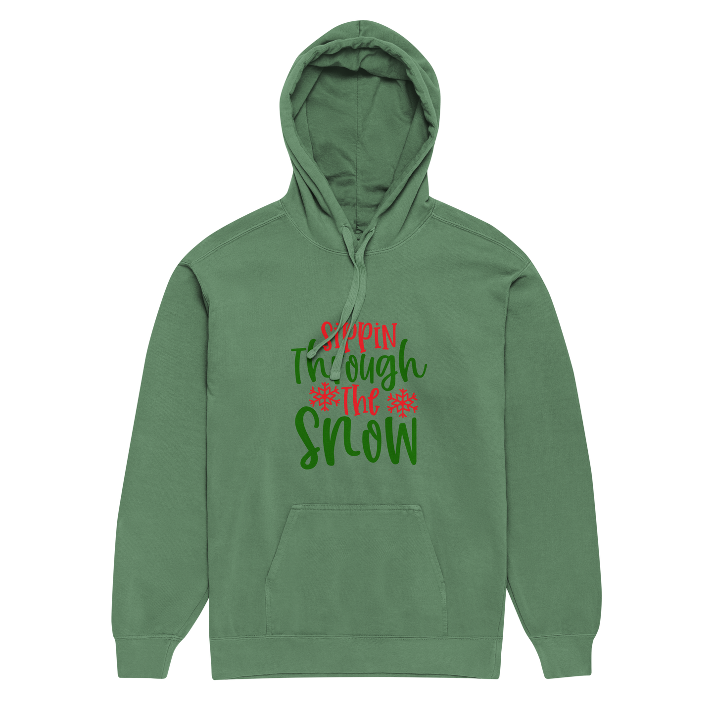 Unisex garment-dyed hoodie