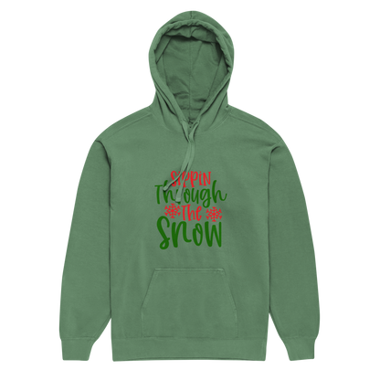 Unisex garment-dyed hoodie