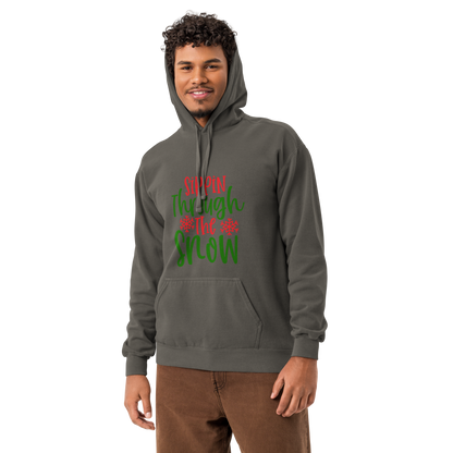 Unisex garment-dyed hoodie