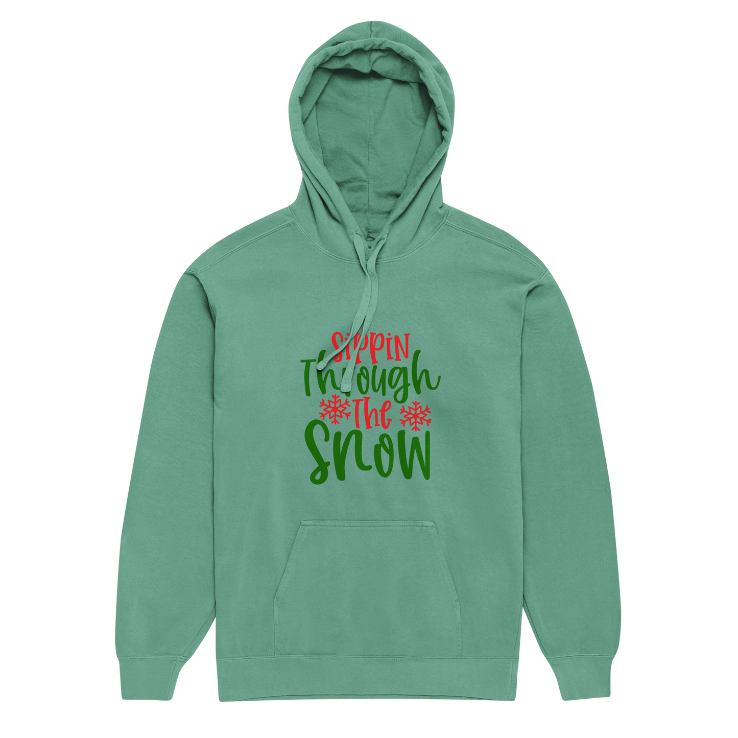 Unisex garment-dyed hoodie