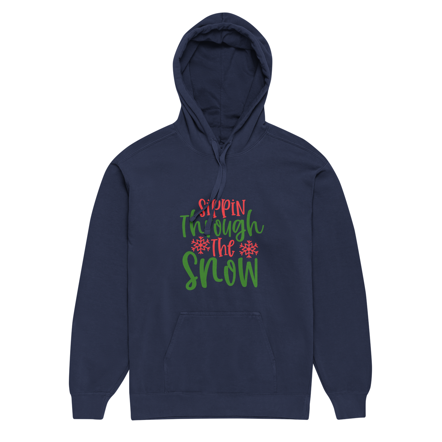 Unisex garment-dyed hoodie