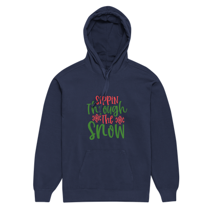 Unisex garment-dyed hoodie