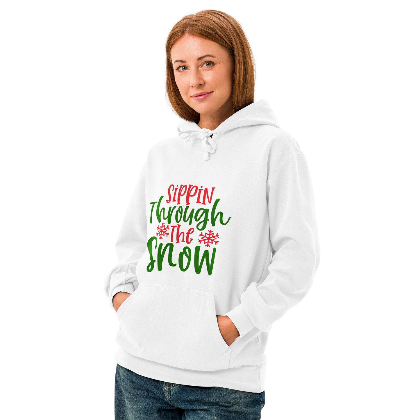 Unisex garment-dyed hoodie