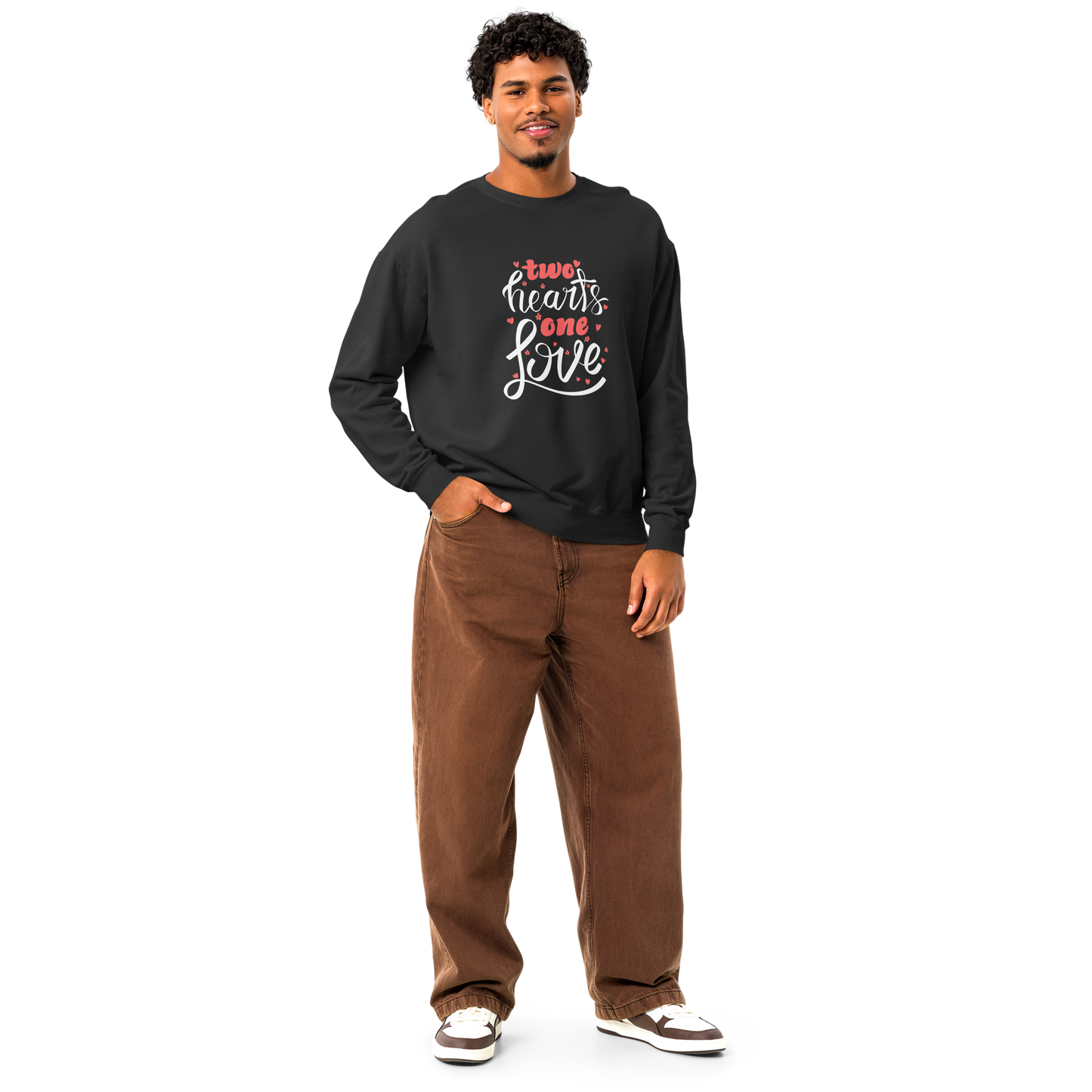 Unisex garment-dyed fleece crewneck sweatshirt