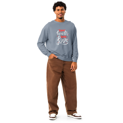 Unisex garment-dyed fleece crewneck sweatshirt