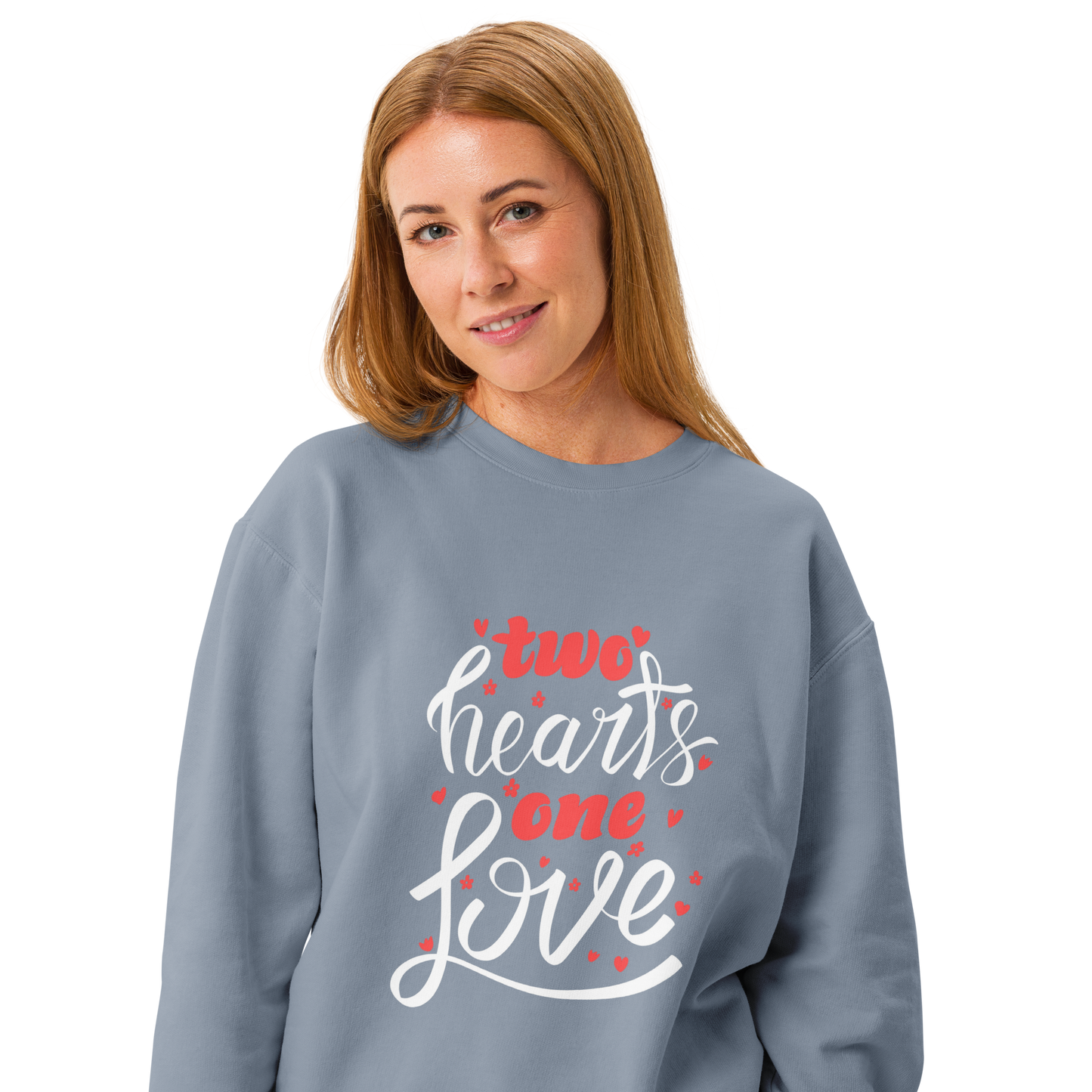 Unisex garment-dyed fleece crewneck sweatshirt