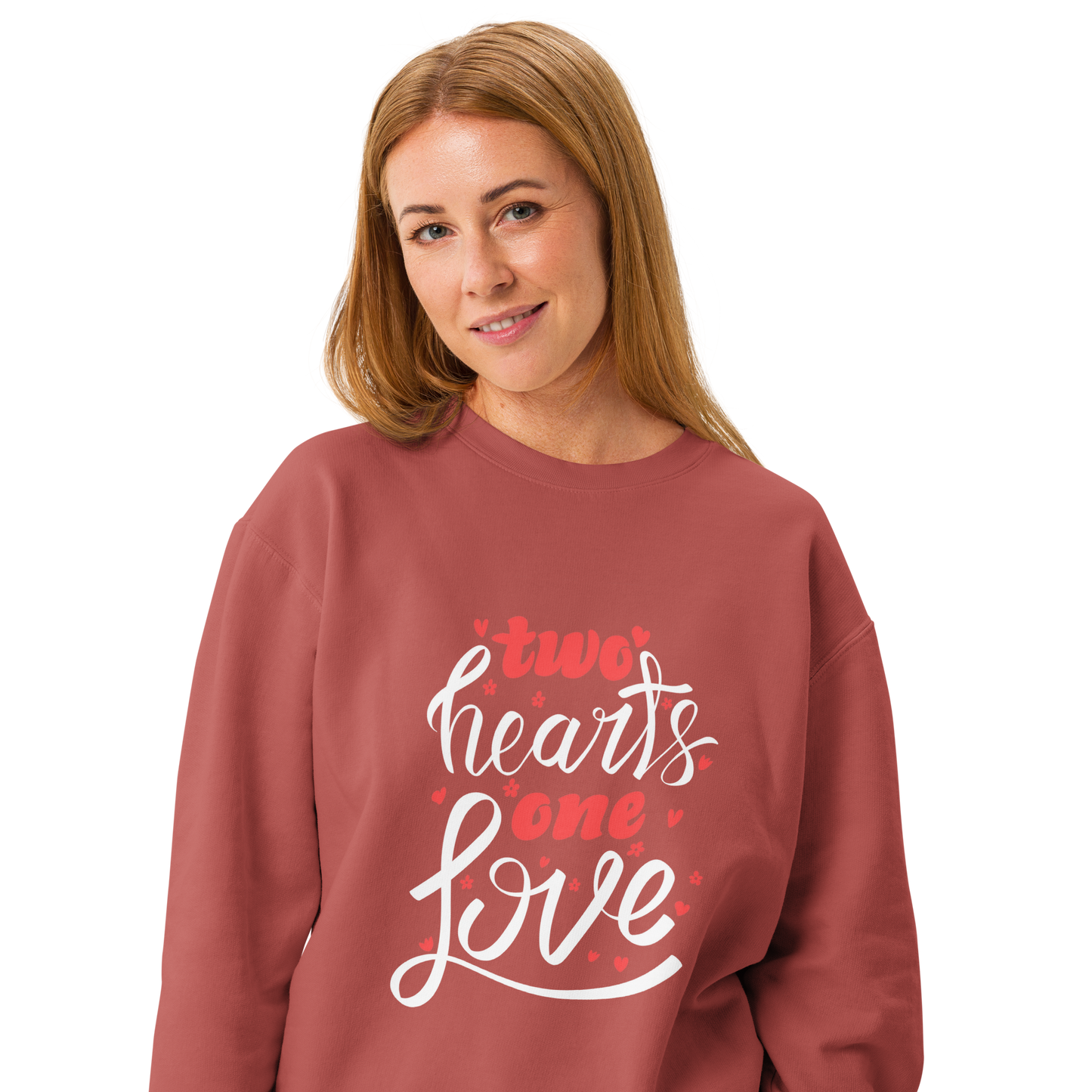 Unisex garment-dyed fleece crewneck sweatshirt