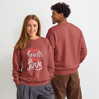 Unisex garment-dyed fleece crewneck sweatshirt