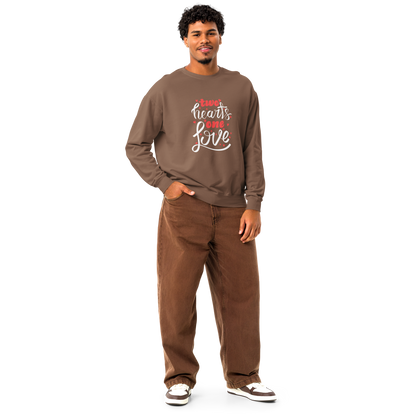 Unisex garment-dyed fleece crewneck sweatshirt