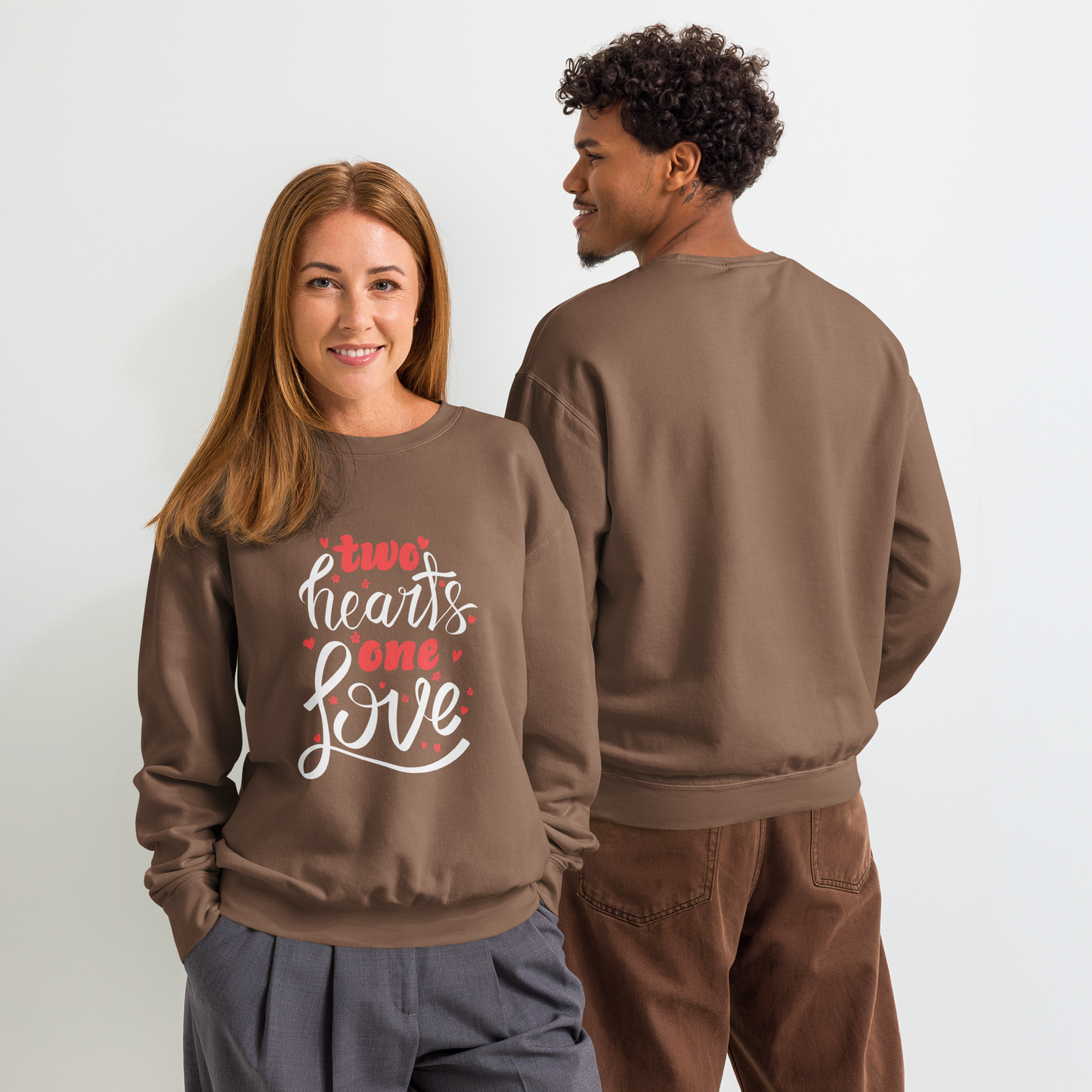 Unisex garment-dyed fleece crewneck sweatshirt