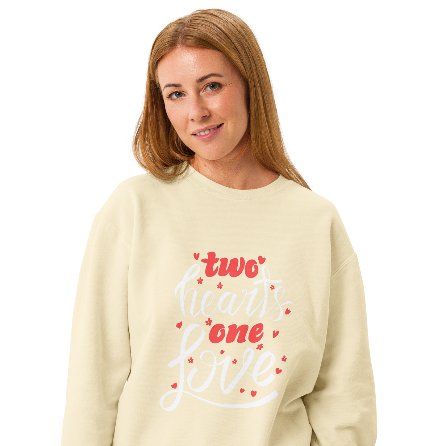Unisex garment-dyed fleece crewneck sweatshirt